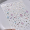 thumbnail image 4 of Calcomanías para decoración de uñas con forma de corazón, luna, estrella, lazo, nudo, para mujer, 4 of 9