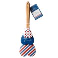 thumbnail image 2 of Cook with Color 3-Piece Heart Spatula Set, Silicone Baking Tools with Wood Handles, Let Freedom Ring Patriotic, 2 of 5