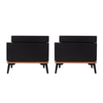 thumbnail image 1 of Set de 2 Buros Nara Negro y Nogal Kessa Muebles, 1 of 5