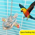 thumbnail image 2 of Rotating Spinner Parrots Feeder Toy Clear Spinner Feeding Station with Holes for Indoor Bird Entertainment Cage Accessory, 2 of 20