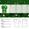 thumbnail image 3 of SZXZYGS T-Shirts Graphiques Vintage pour Femmes, T-Shirts à Manches Courtes Col Rond Imprimé Dessin Animé Trèfle à Quatre Feuilles pour la Saint-Patrick Été 2024, 3 of 4