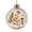 A, variant on Glowing Christmas Story Ornament, Snow-Covered Woodland Cottage 3D Mini Holiday Diorama Ball, Light Up Christmas Tree Ornament for Holiday Decor