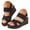 Black, variant on Platform Wedge Sandals for Women Elastic Strap Walking Slide Shoes Ladies Summer Beach High Top Shoe for Outdoor Blue Size 9.5