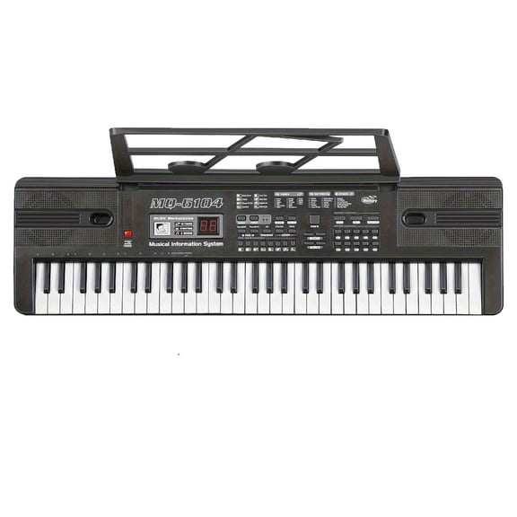 USB 61-Key Electronic Keyboard Piano All-In-One Set with Microphone