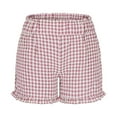 thumbnail image 6 of Aloohaidyvio Women's Plaid Boxer Shorts Summer Casual Gingham Shorts with Pockets, 6 of 7
