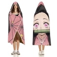 thumbnail image 3 of Kamado Nezuko Wearable Blanket Cloak Arctic Velvet Hooded Blanket Soft Fuzzy Hoodie Blanket Cape for Adults Kids 40"x50", 3 of 8