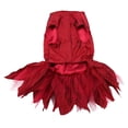 thumbnail image 2 of Falda formal para ocasiones especiales, vestido de novia rojo encantador para perro, talla XS, 2 of 8