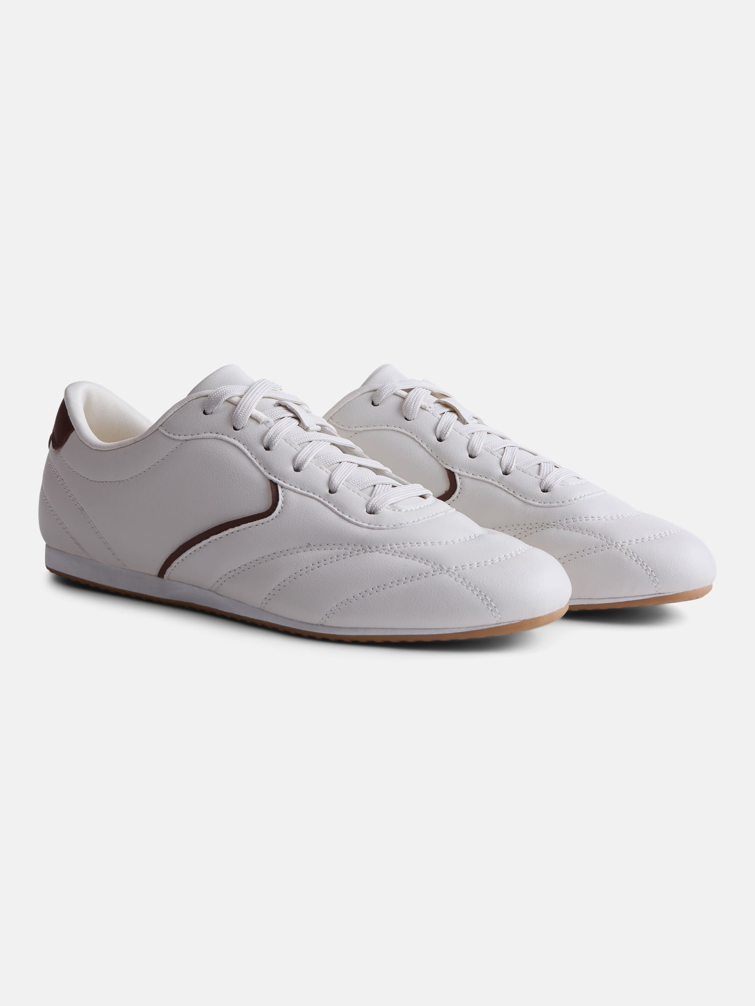 No Boundaries Women's Quilted Lace Up Sneakers