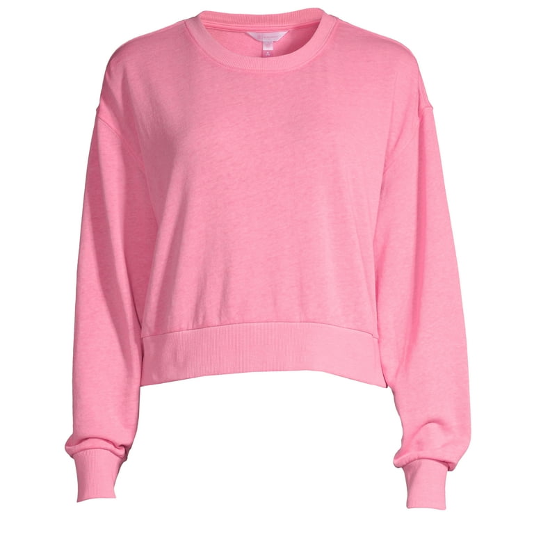No Boundaries Juniors Neon Washed Crop Sweatshirt Walmart