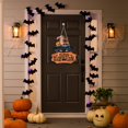 thumbnail image 6 of XINGXIANG Halloween Wooden Hanging Sign - 3 Style Pumpkin Bat Black Cat Door Decor 11.42x11.42 Inch Rustic Wall Plaque for Indoor Outdoor,Halloween Hanging Door Wooden Wall Decor Sign, 6 of 6