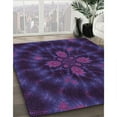 thumbnail image 3 of Ahgly Company Machine Washable Indoor Square Transitional Purple Amethyst Purple Area Rugs, 5' Square, 3 of 7