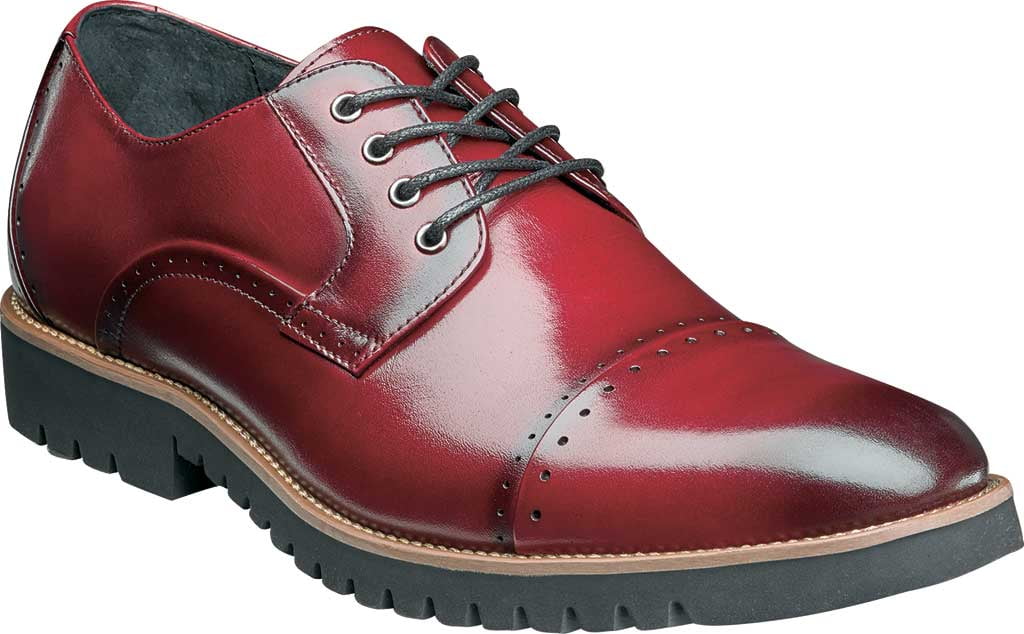 Stacy Adams Men's Shoes Barcliff Cranberry  Leather Cap Toe 25216-608