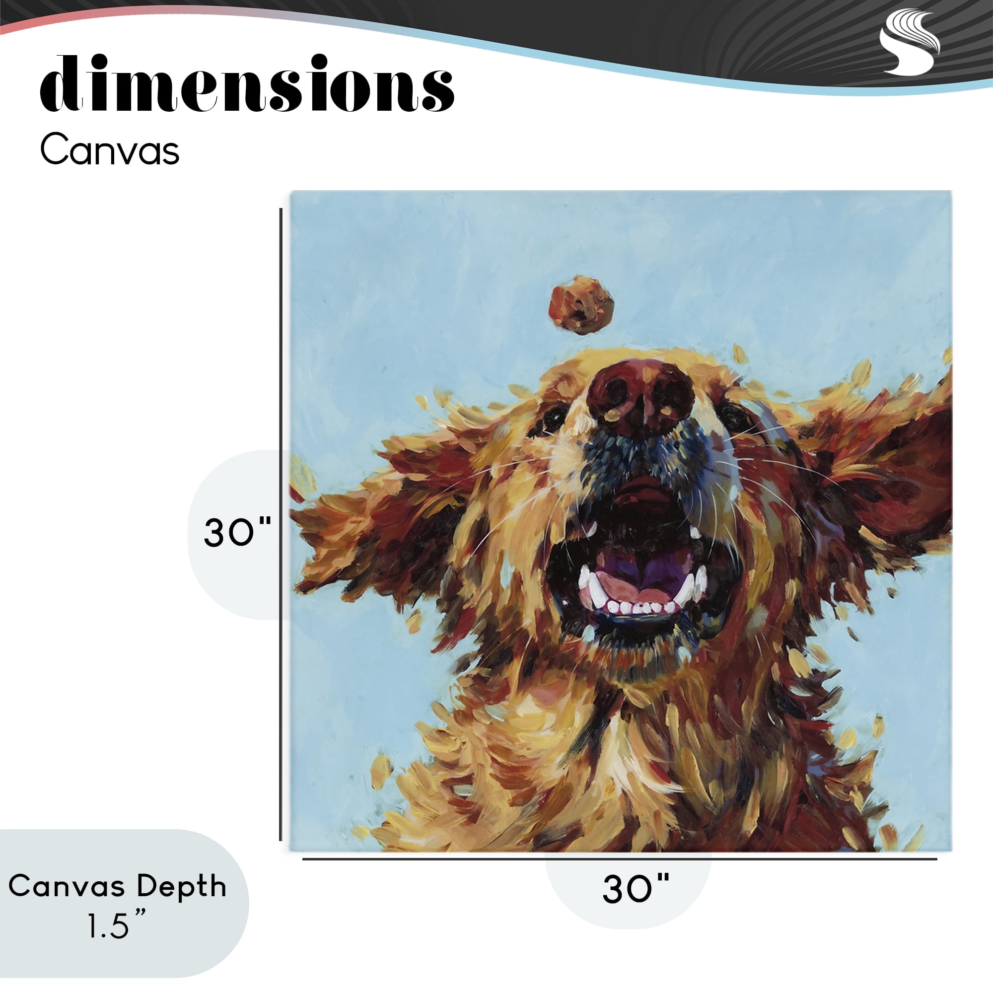 Stupell Industries Treato Loyal Dog Canvas Wall Art, design by Studio Bautista