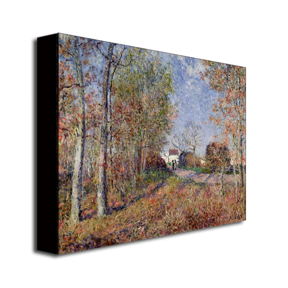 Trademark Fine Art "A Corner of the Woods at Sablons" Canvas Art by Alfred Sisley