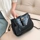 thumbnail image 1 of Bolso de mujer Bandolera con patrón de cocodrilo PU Crossbody Negro FLhrweasw Nuevo, 1 of 5