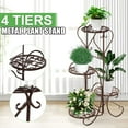thumbnail image 6 of 4-Tier/5-Tier Plant Stand Plant Shelf ,Multiple Flowers Pot Holder Display Shelf Home Garden Ornaments Indoor Outdoor Patio Corner Balcony Home Decor, 6 of 8