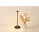 thumbnail image 4 of Lámpara de mesa LED inalámbrica Zafferano Pina Pro (negra) Aluminio con recubrimiento en polvo Regulable táctil Interior Exterior Base de carga por contacto Enchufe EE. UU. 114A 29 cm, 4 of 7