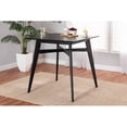 thumbnail image 6 of Baxton Studio Leena Mid-Century Modern Black Finished Wood Counter Height Pub Table, 6 of 7
