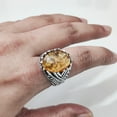 thumbnail image 5 of Baltic Amber Mans Ring, Natural Baltic Amber ring, Silver Jewelry, 925 Silver Ring, Birthday Gift, Heavy Mens Ring, Arabic Design, Ottoman Style Ring, Christmas, Turkey Mens Signet Ring, 5 of 7