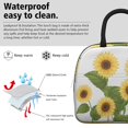 thumbnail image 4 of Insulated Lunch Bag for Women, Floral Print Oxford Fabric Lunch Box, Leakproof Thermal Cooler Tote for Work, School & Picnic, Sunflower Floral Print, 4 of 5