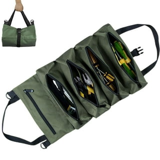 Anyyion Tool Bag, Heavy Duty Roll Up Tool Organizer With 6 Tool Pouches For  Mechanic, Carpenter, Electrician & Hobbyist