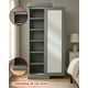 thumbnail image 2 of Zapatera espejo cuerpo COMPLETO R21 Muebles Eko zapatera moderna gris, 2 of 8