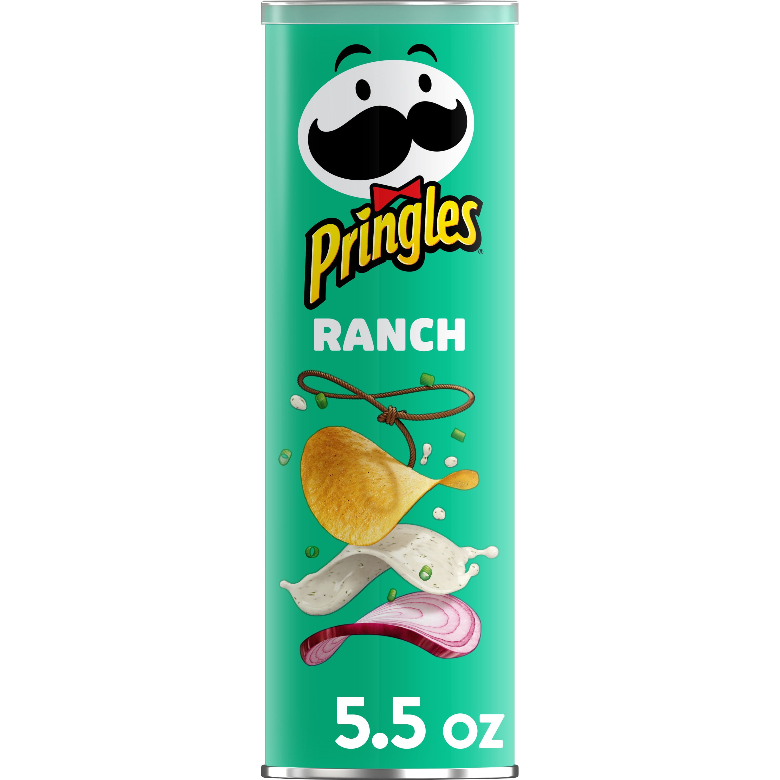Pringles, Potato Crisps Chips, Ranch, 5.5oz