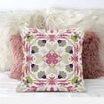 thumbnail image 3 of Venetian Flower Paisley Duo Indoor/Outdoor Pillow with Removable Cover in Pink Yellow26x26, 3 of 5