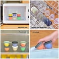 thumbnail image 4 of Youngever 18 Sets Baby Food Storage, 2 Ounce Plastic Baby Food Containers with Lids and Labels (Urban Colors), 4 of 4