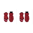 thumbnail image 4 of Kearding 3 pares de manoplas para niños, guantes impermeables de invierno con gancho, suministros de esquí, patrón geométrico impreso, rojo L 2Conjunto, 4 of 6