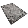 thumbnail image 2 of Unique Loom Botanical Collection Vintage Floral Transitional Indoor and Outdoor Flatweave Area Rug, 4 x 6 Feet, Light Gray/Black, 2 of 2
