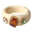 thumbnail image 1 of Bijoux en Liquidation Nouvelle Mode Bijoux Vintage Rétro pour Femmes Bague en Résine Acrylique Cadeau, 1 of 9
