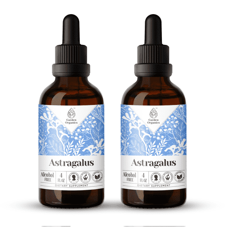 Astragalus Extract, Natural Herbal Supplement for Immune Support, Astragalus (Astragalus membranaceus) Dried Root Tincture, Alcohol-Free, Drops 2x4 oz
