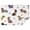 Dachshund Footprint Bone, variant on Cute Dogs Rectangle Tablecloth 60"x102",Waterproof Polyester Rectangle Table Cloth, Wipeable Spillproof Polyester Tablecloth for Dining, Camping, Indoor and Outdoor