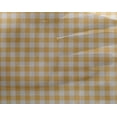 thumbnail image 4 of oneOone Georgette Viscose Yellow Fabric Check Check Dress Material Fabric Print Fabric By The Meter 42 Inch Wide, 4 of 4