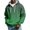 218#Dark Green, variant on 2026 New Mens Quarter Zip Waffle Hoodie Sweatshirt Casual Gradient Long Sleeve Knit Tops Drawstring Pullover Tops Orange L