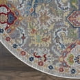 thumbnail image 4 of Nourison Global Vintage Bohemian Grey/Multicolor 6' x ROUND Area Rug, (6' Round), 4 of 8