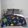 thumbnail image 6 of XMXT Flannel Throw Blanket for Couch, Fantastic Cartoon Universe Bed Sofa Decor Blankets for Home Bedroom, 60 x 50 inches, 6 of 9