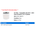 thumbnail image 2 of Air Filter - Compatible with 2019 - 2024 Audi A6 Quattro 2.0L 4-Cylinder 2020 2021 2022 2023, 2 of 2