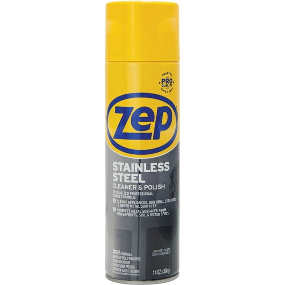 Zep Professional Stainless Steel Polish, 14 Ounce Spray