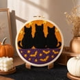 thumbnail image 4 of Punch Needle Embroidery Kit Featuring Black Cat Halloween Design, Spooky Craft Supplies for Beginners, Cute Fall Home Decor Gifts 1 Set, 4 of 4