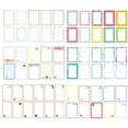 thumbnail image 4 of FRCOLOR Paper Label 124Pcs Package Stationery Label White Label Write Name Sticker Blank Sticker Label Child Stationery Sticker,8.07"X4.21"X0.01", 4 of 4