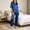 #143-Dark Blue, variant on TaTaai Womens Pajama Set Short Sleeve V Neck Imitation Silk Satin Solid Soft Silky Breathable Two Piece Loungewear for Home Gift