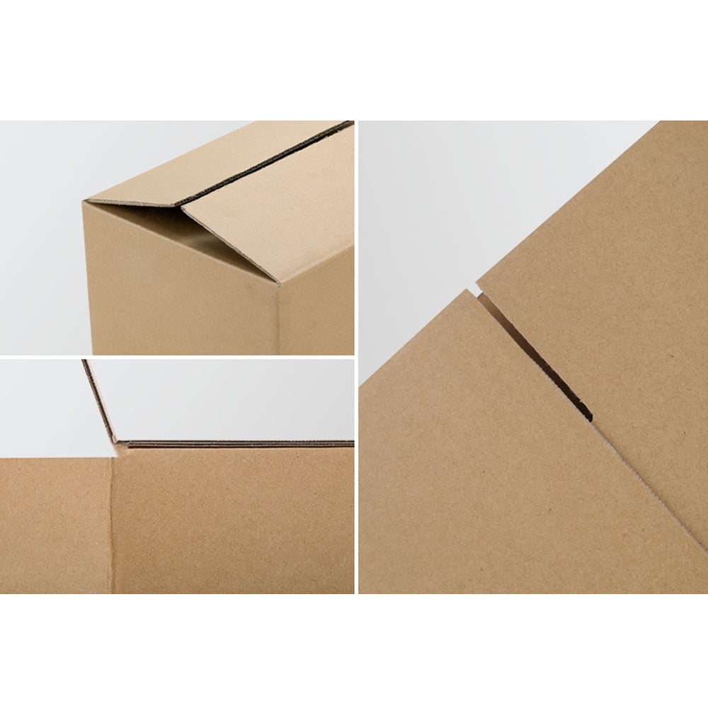 GZXS 100 Pack 6x4x2 Inches Shipping Boxes Corrugated Boxes, Small Recycled Shipping Corrugated Boxes Mailers, Sturdy Kraft Corrugated Cardboard Boxes for Shipping and Mailing, Yellow