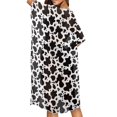 thumbnail image 5 of FKELYI Black Cow Print Womens Bikini Cover Up for Summer Open Front Cardigan Beach Cover Ups Comfy Beach Kimono Beachwear Ladies Cruise Outfits Resort Wear, 5 of 6