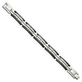 thumbnail image 3 of Primal Steel Stainless Steel Black IP Plated 8.5 in Bracelet, 3 of 7
