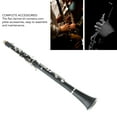 thumbnail image 3 of Beginner Clarinet, Engineering Plastic Tube Body 17 Key Comfortable Grip Flat Clarinet  For Performance, 3 of 8