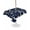 Dark Blue, variant on Outdoor Tablecloth with Umbrella Hole for Patio/Picnic/Party/Camping, Grey Space Waterproof Table Cloth Round Cover Washable, Cartoon Cute Spaceship Planet Star Funny (Dia 54")