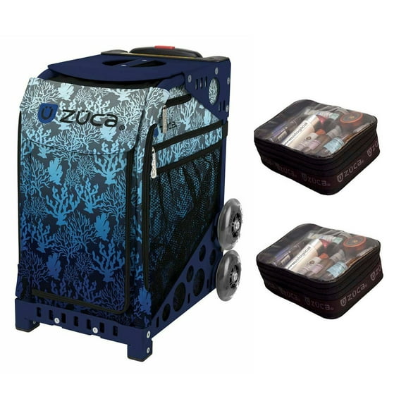 Zuca 18" Sport Bag - Reef with 2 Small Utility Pouch (Navy Frame)