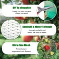 thumbnail image 4 of Garden Bird Netting Kit with Heavy Duty Green Mesh, 100 Zip Ties, 10 Garden Stakes, Plant Protection Net for Fruit, Vegetable, Flower, and Crop Gardens, Easy to Install and Reusable, 13x33 Feet, 4 of 6